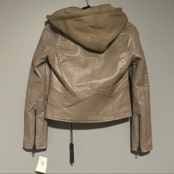 Blank NYC Meant to Be Moto Jacket with Removable Hood - Picture 4 of 6